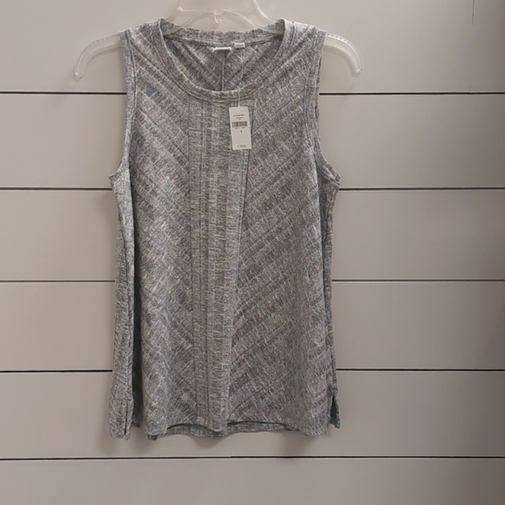 NWT Gap gray sleeveless top Sz S